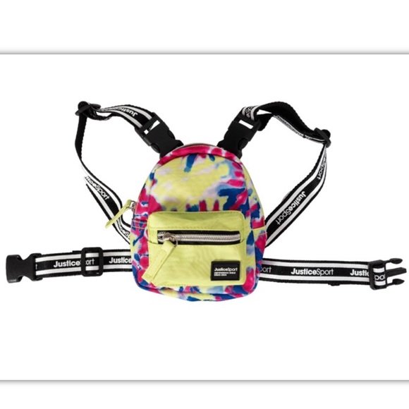 Justice pet nylon tiedye waste bag dispensing back pack and dog harness xs-a - Picture 4 of 6
